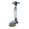 A domestic lightweight scrubbing machine for floors and carpet maintenance which is compact, convenient and quick to use
